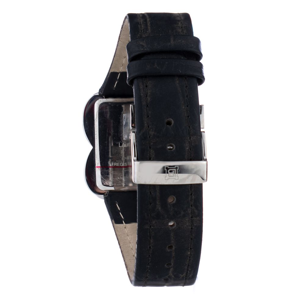 Laura Biagiotti Black Leather Dress Watch Laura Biagiotti