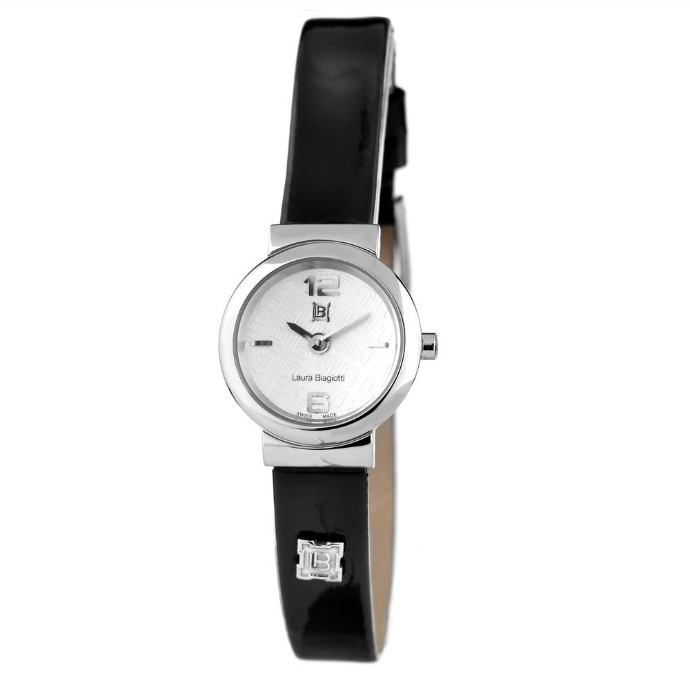 Laura Biagiotti Black Leather Dress Watch Laura Biagiotti