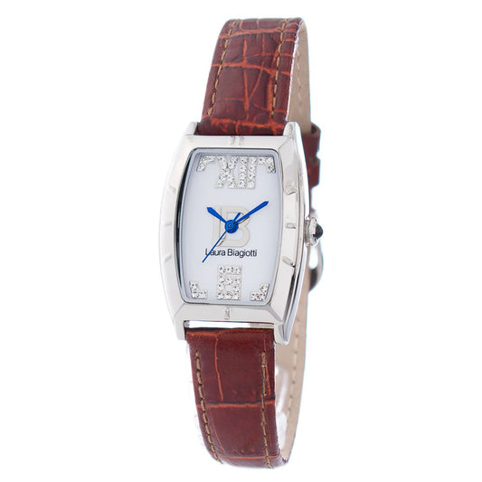 Laura Biagiotti Brown Leather Dress Watch Laura Biagiotti