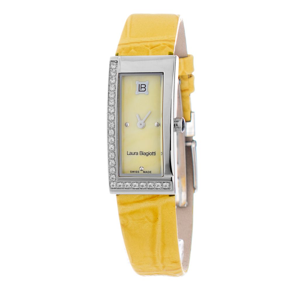 Laura Biagiotti Bicolor Leather Dress Watch Laura Biagiotti