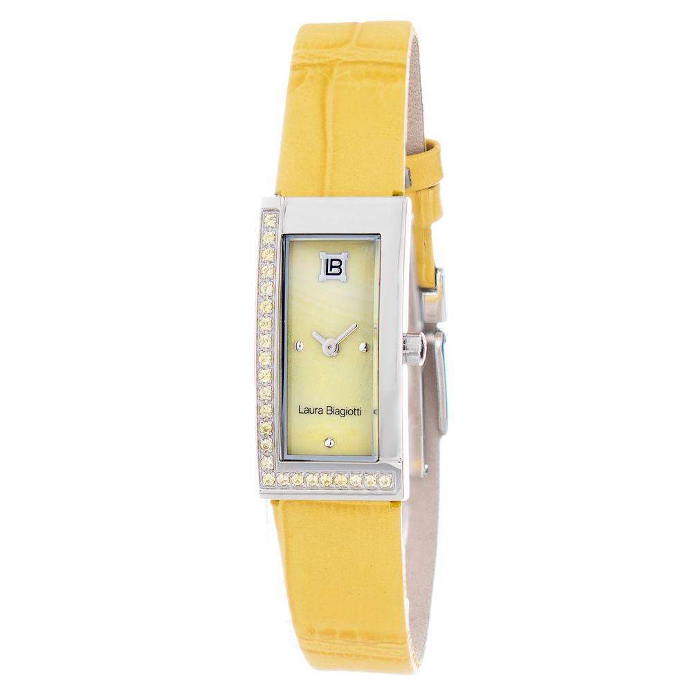 Laura Biagiotti Bicolor Leather Dress Watch Laura Biagiotti