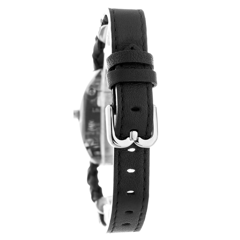 Laura Biagiotti Black Leather Dress Watch Laura Biagiotti