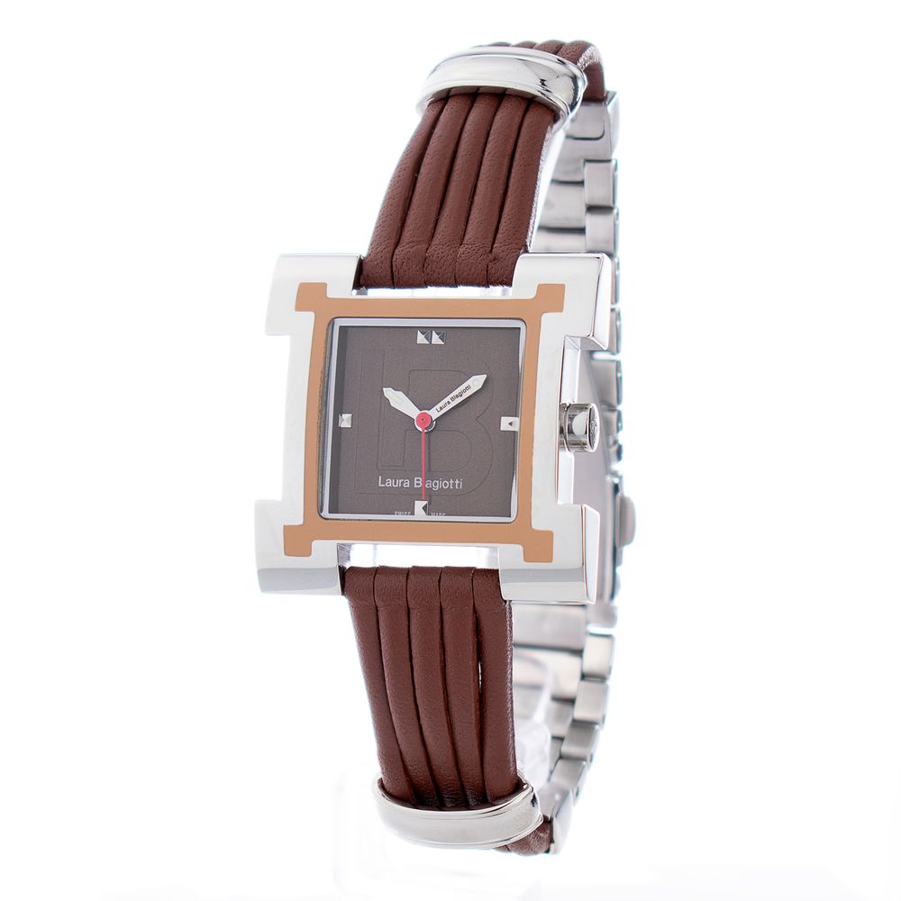 Laura Biagiotti Brown Leather Dress Watch Laura Biagiotti