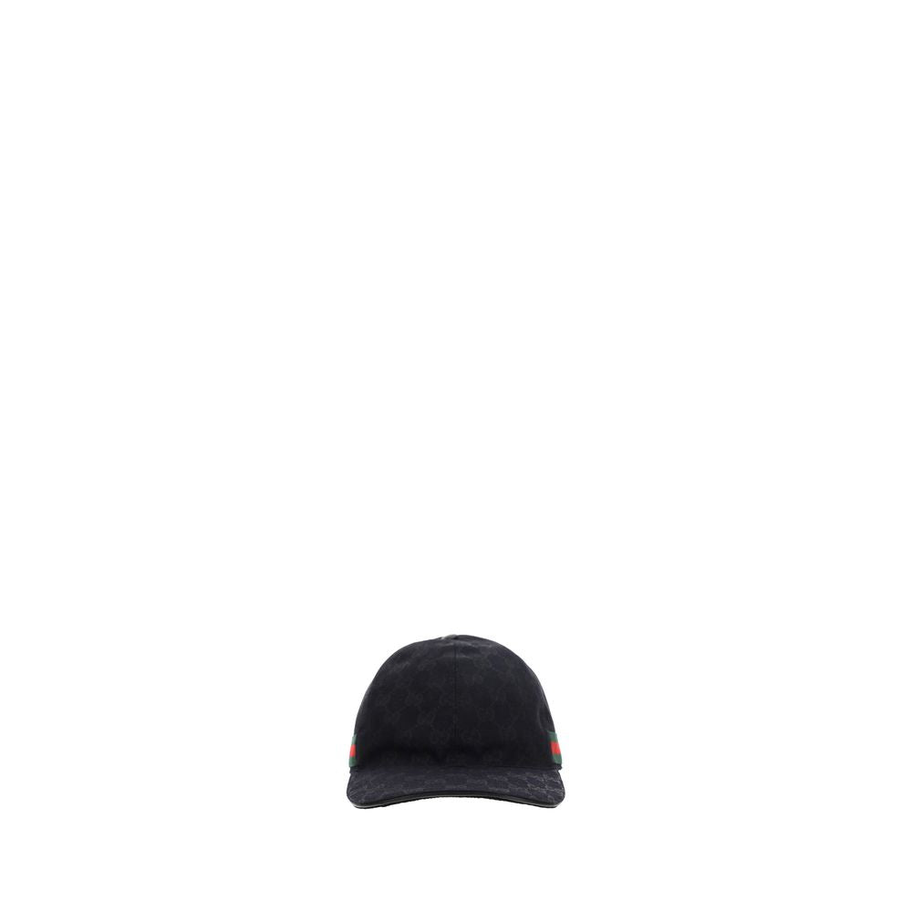 Gucci Black Cotton Cap Baseball Hat