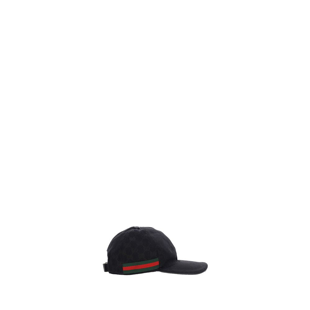 Gucci Black Cotton Cap Baseball Hat