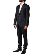 Dolce & Gabbana Dark Blue Wool Single Breasted Men 2 Piece Suit