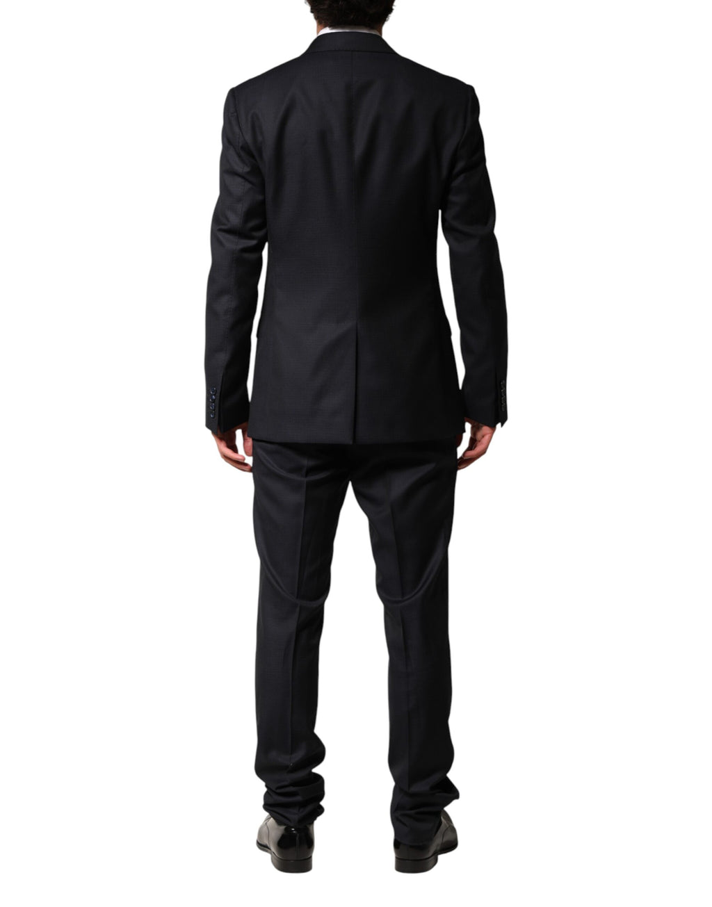 Dolce & Gabbana Dark Blue Wool Single Breasted Men 2 Piece Suit