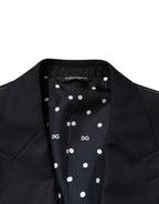 Dolce & Gabbana Dark Blue Wool Single Breasted Men 2 Piece Suit