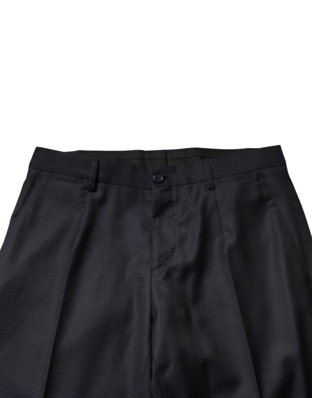 Dolce & Gabbana Dark Blue Wool Single Breasted Men 2 Piece Suit