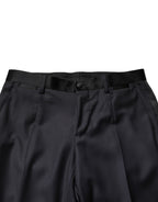 Dolce & Gabbana Blue Wool Single Breasted 3 Piece Men Suit - Eljoys Fashion 