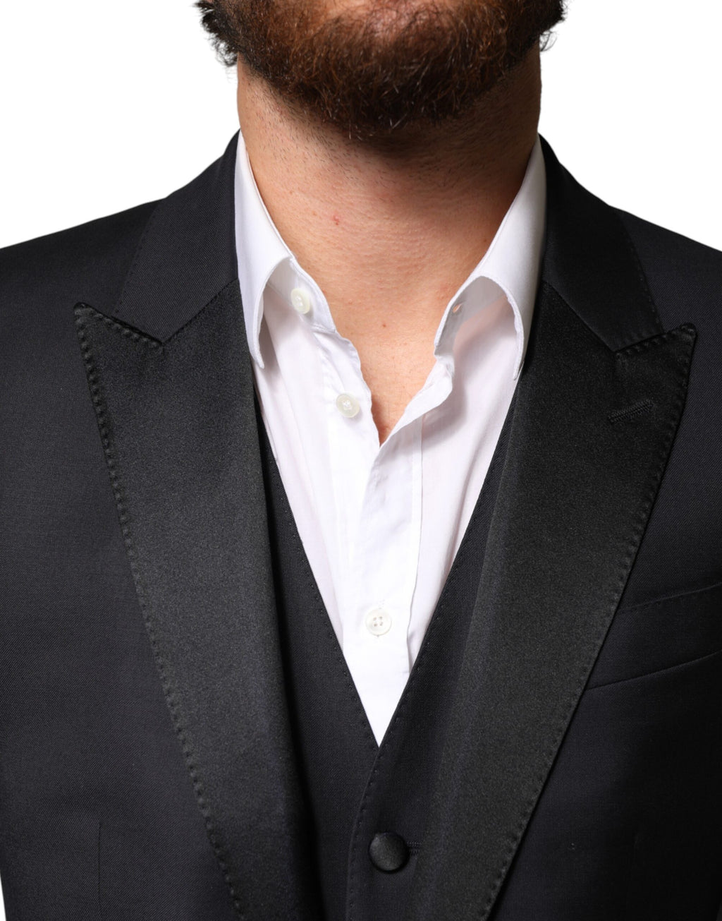 Dolce & Gabbana Blue Wool Single Breasted 3 Piece Men Suit - Eljoys Fashion 