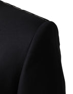 Dolce & Gabbana Blue Wool Single Breasted 3 Piece Men Suit - Eljoys Fashion 