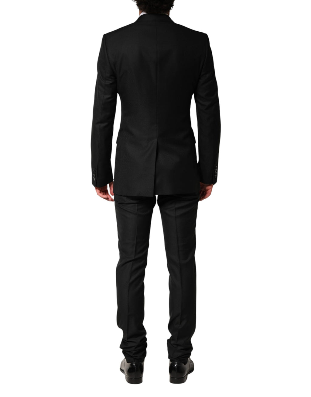 Dolce & Gabbana Black Embellished Single Breasted 2 Pc Suit - Eljoys Fashion 