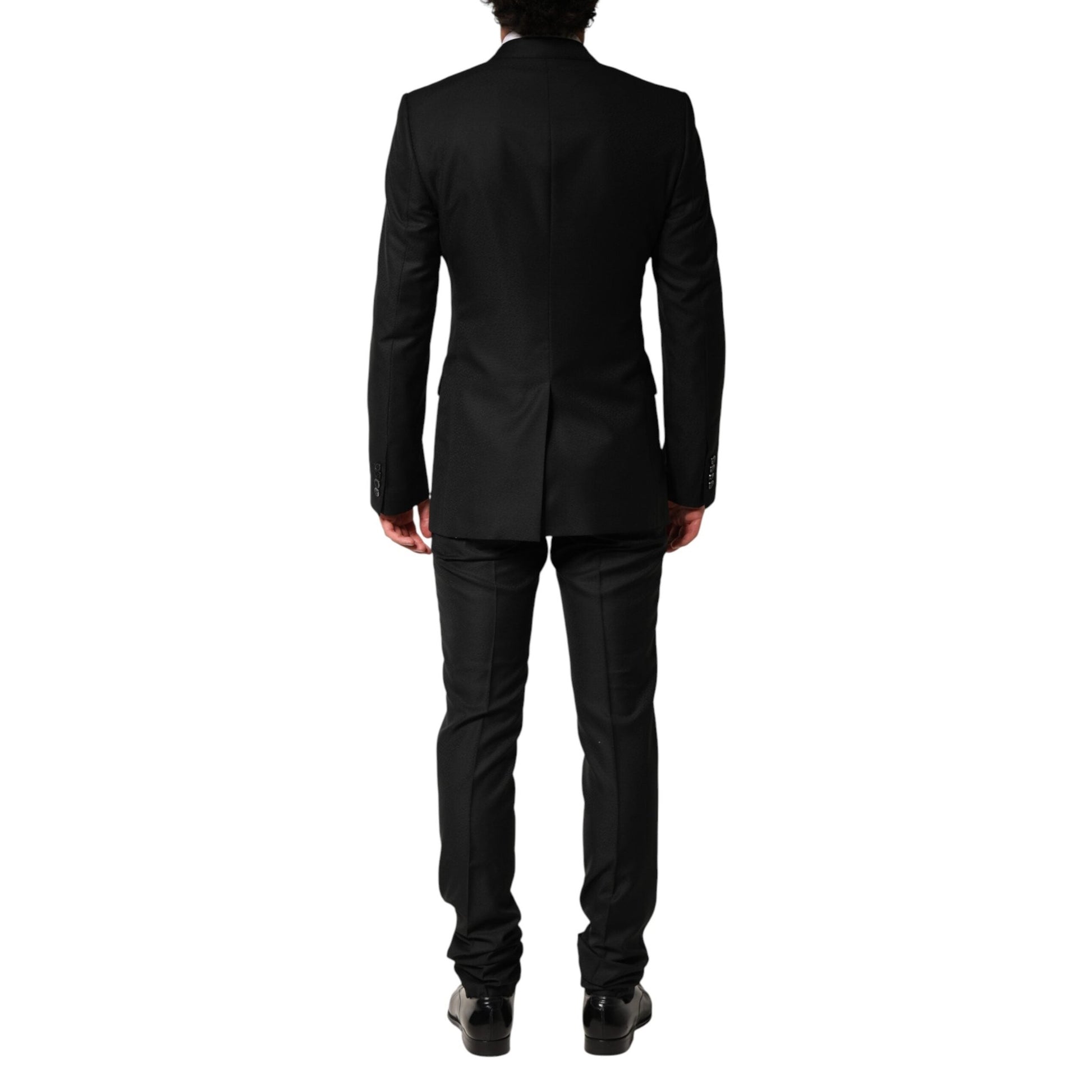 Dolce & Gabbana Black Embellished Single Breasted 2 Pc Suit Dolce & Gabbana