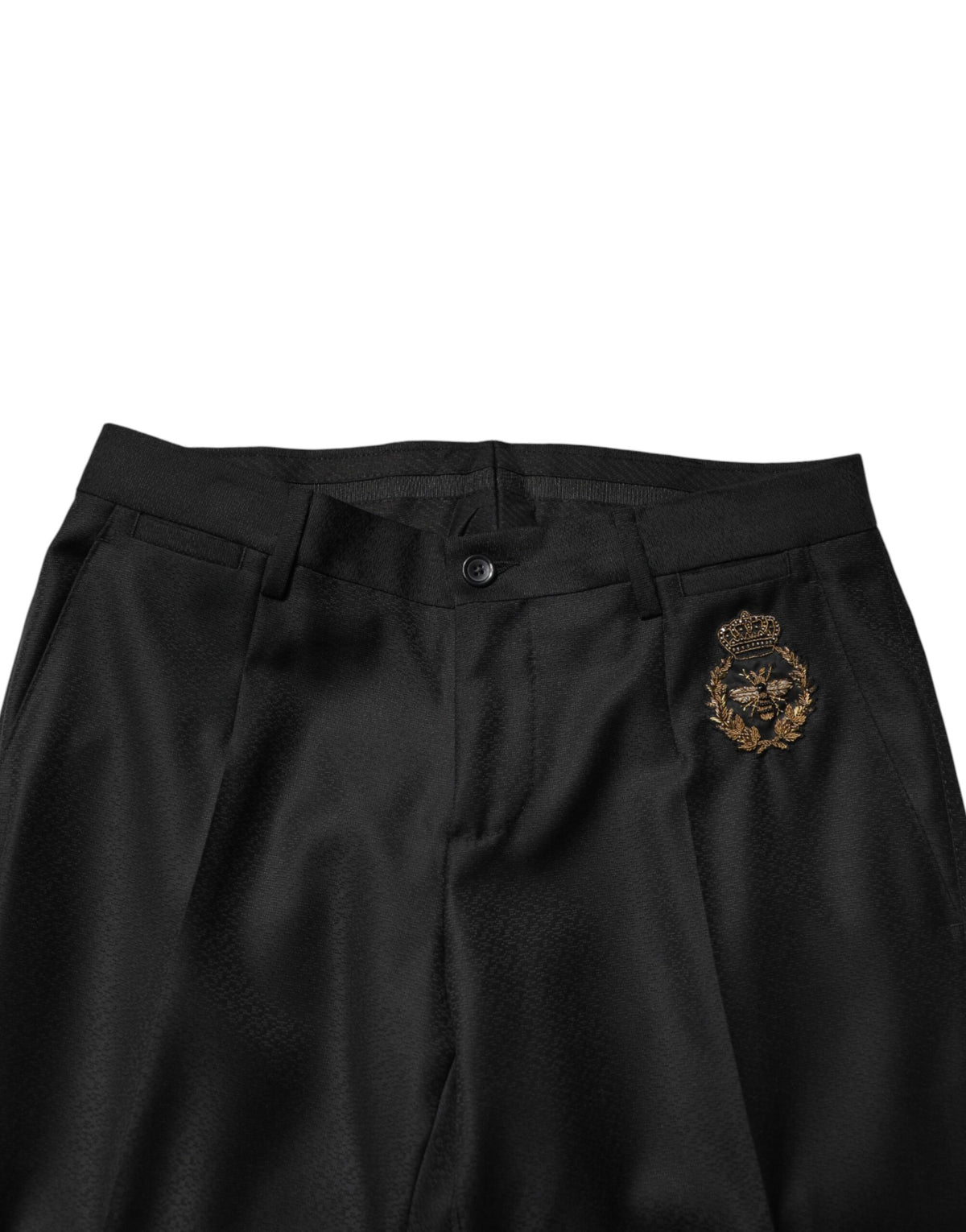 Dolce & Gabbana Black Embellished Single Breasted 2 Pc Suit - Eljoys Fashion 