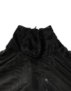 Dolce & Gabbana Black Sheer Long Sleeves Turtleneck Top