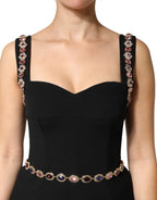 Dolce & Gabbana Black Embellished Sheath MermaidGown Dress - Eljoys Fashion 