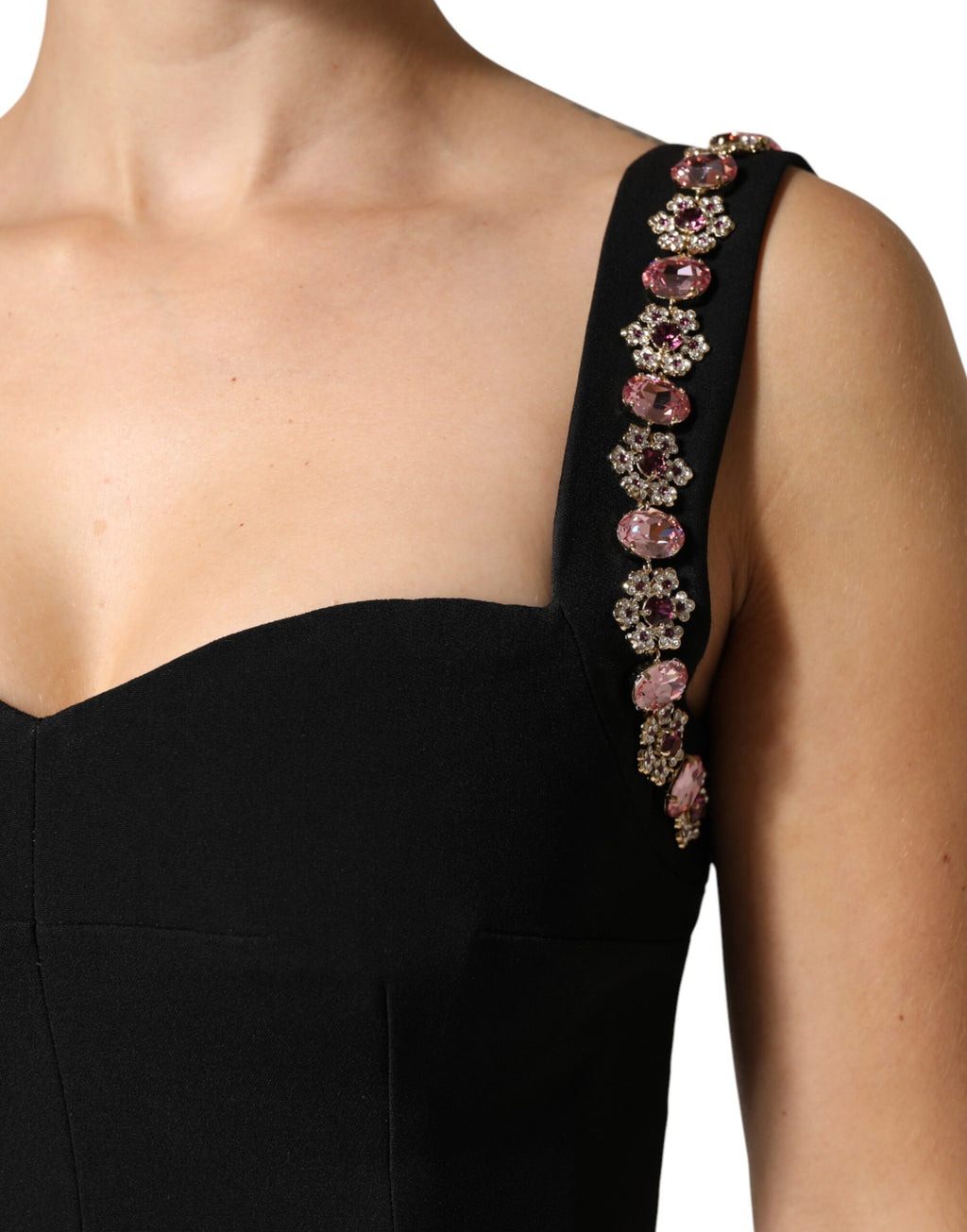 Dolce & Gabbana Black Embellished Sheath MermaidGown Dress - Eljoys Fashion 