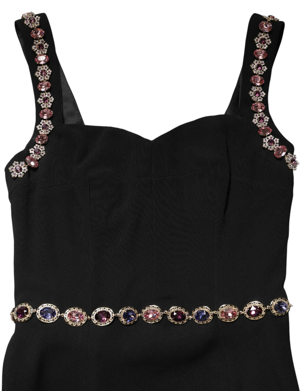 Dolce & Gabbana Black Embellished Sheath MermaidGown Dress - Eljoys Fashion 