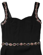 Dolce & Gabbana Black Embellished Sheath MermaidGown Dress - Eljoys Fashion 