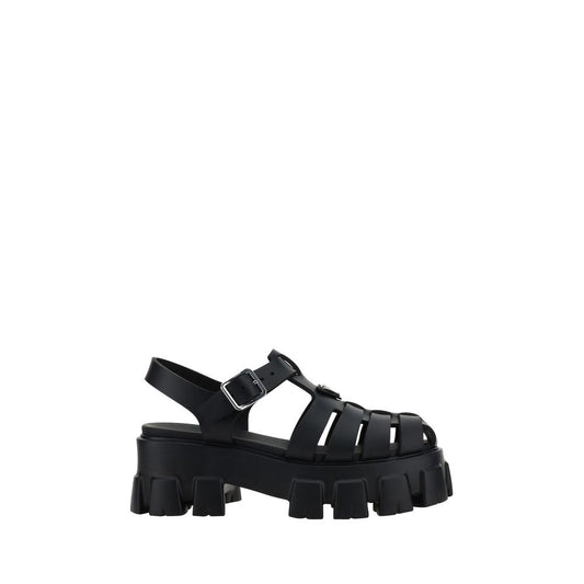 Prada Black Acetate Platform Sandals Prada