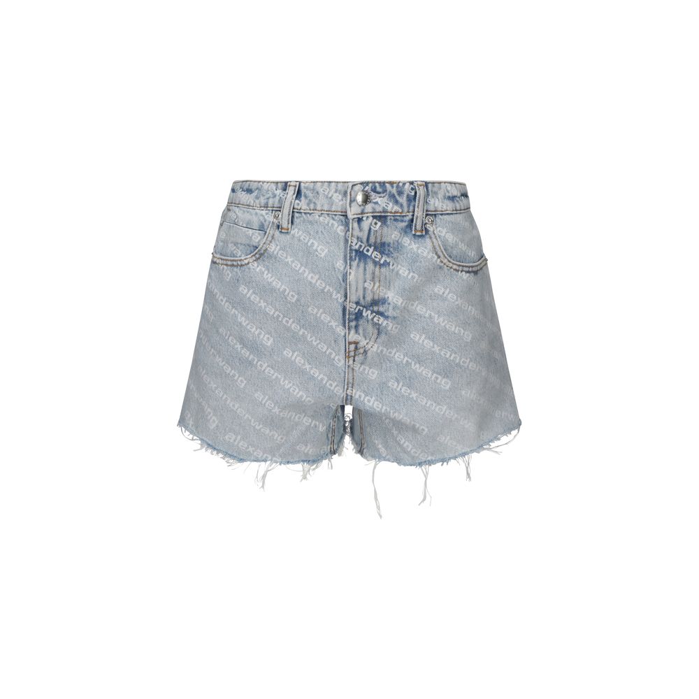 Alexander Wang Blue Cotton Bermuda Shorts Alexander Wang