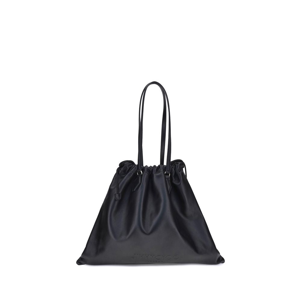 Jimmy Choo Black Calf Leather Bos Taurus Shoulder Bag Jimmy Choo