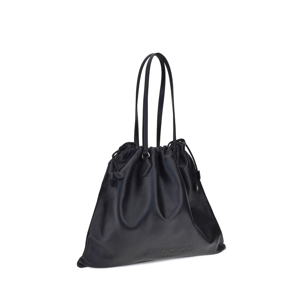 Jimmy Choo Black Calf Leather Bos Taurus Shoulder Bag Jimmy Choo