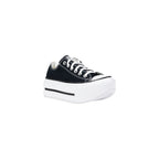 Converse Black And White Fabric Platform Sneakers - Eljoys Fashion 