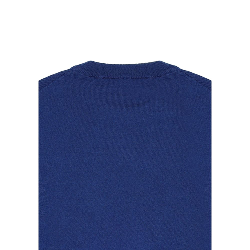 Love Moschino Blue Wool Sweatshirt Love Moschino