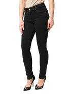 Dolce & Gabbana Black Cotton Stretch Skinny Denim Jeans - Eljoys Fashion 