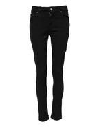 Dolce & Gabbana Black Cotton Casual Skinny Denim Jeans - Eljoys Fashion 