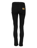 Dolce & Gabbana Black Cotton Casual Skinny Denim Jeans - Eljoys Fashion 