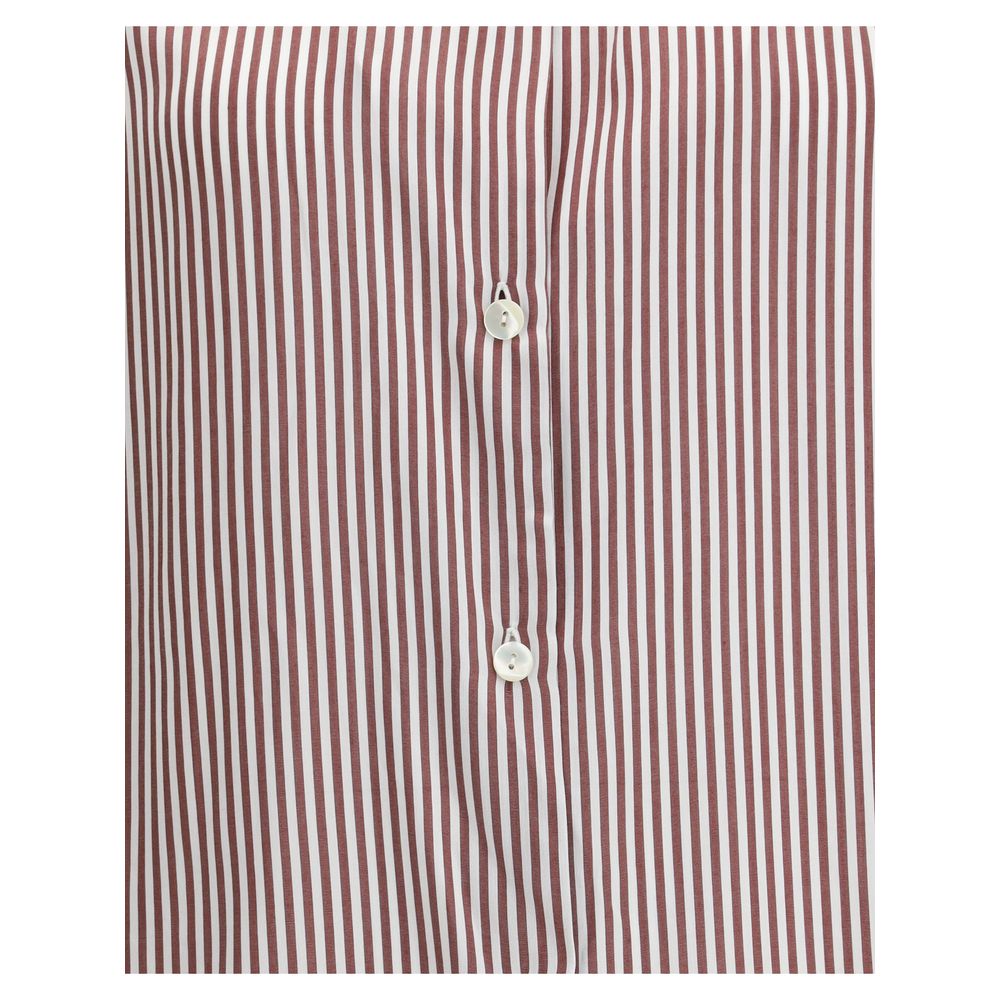 Kristina Ti Bordeaux Viscose Pattern Shirt Kristina Ti