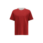 Brunello Cucinelli Multicolor Cotton T-Shirt