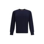 Brunello Cucinelli Blue Cotton Sweatshirt Brunello Cucinelli