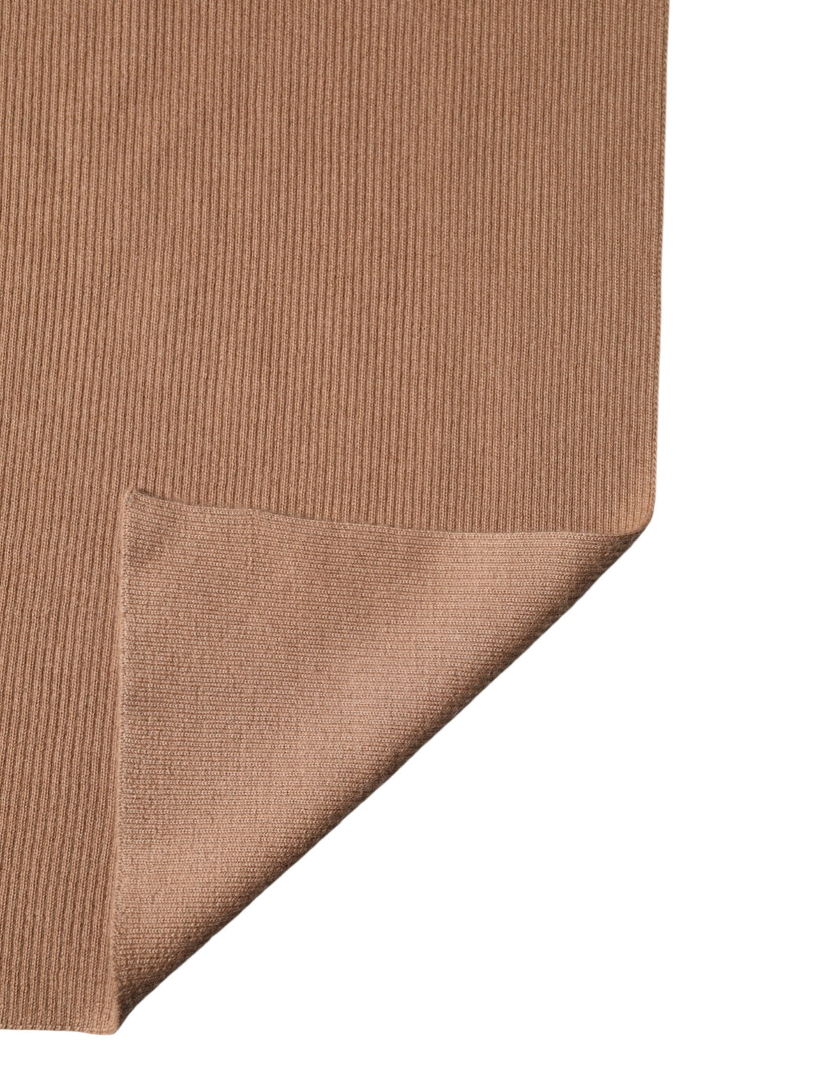 Dolce & Gabbana Brown Cashmere Knitted Neck Wrap Shawl Scarf Dolce & Gabbana