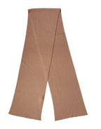 Dolce & Gabbana Brown Cashmere Knitted Neck Wrap Shawl Scarf Dolce & Gabbana