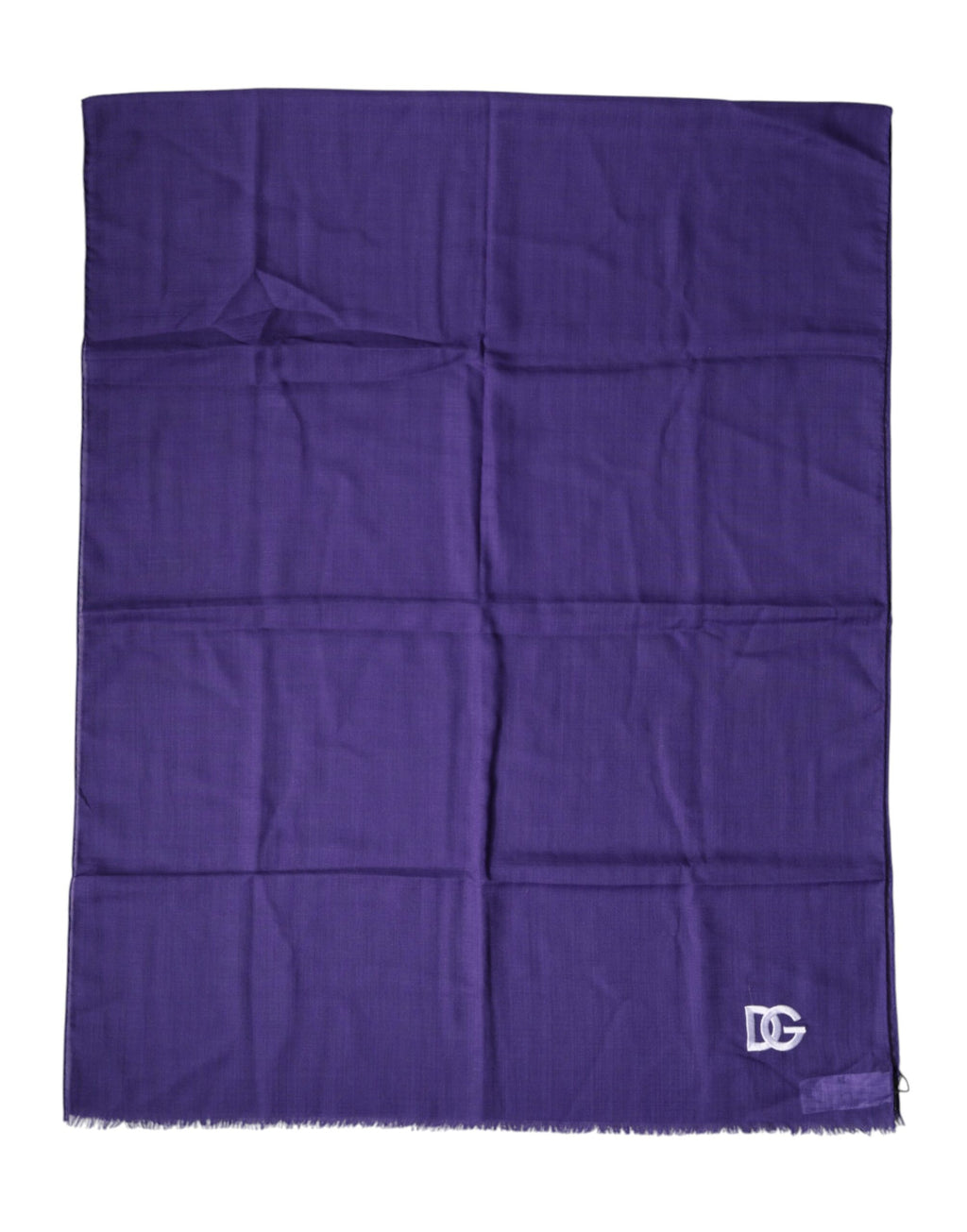 Purple lace stole from Dolce & Gabbana featuring delicate cotton fabric, designed as a luxurious wrap shawl or scarf.