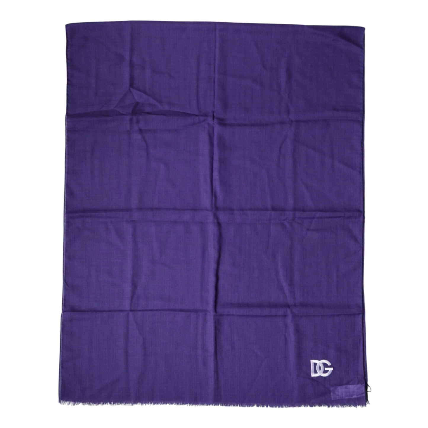 Dolce & Gabbana Purple Lace Stole Cotton Wrap Shawl Scarf Dolce & Gabbana