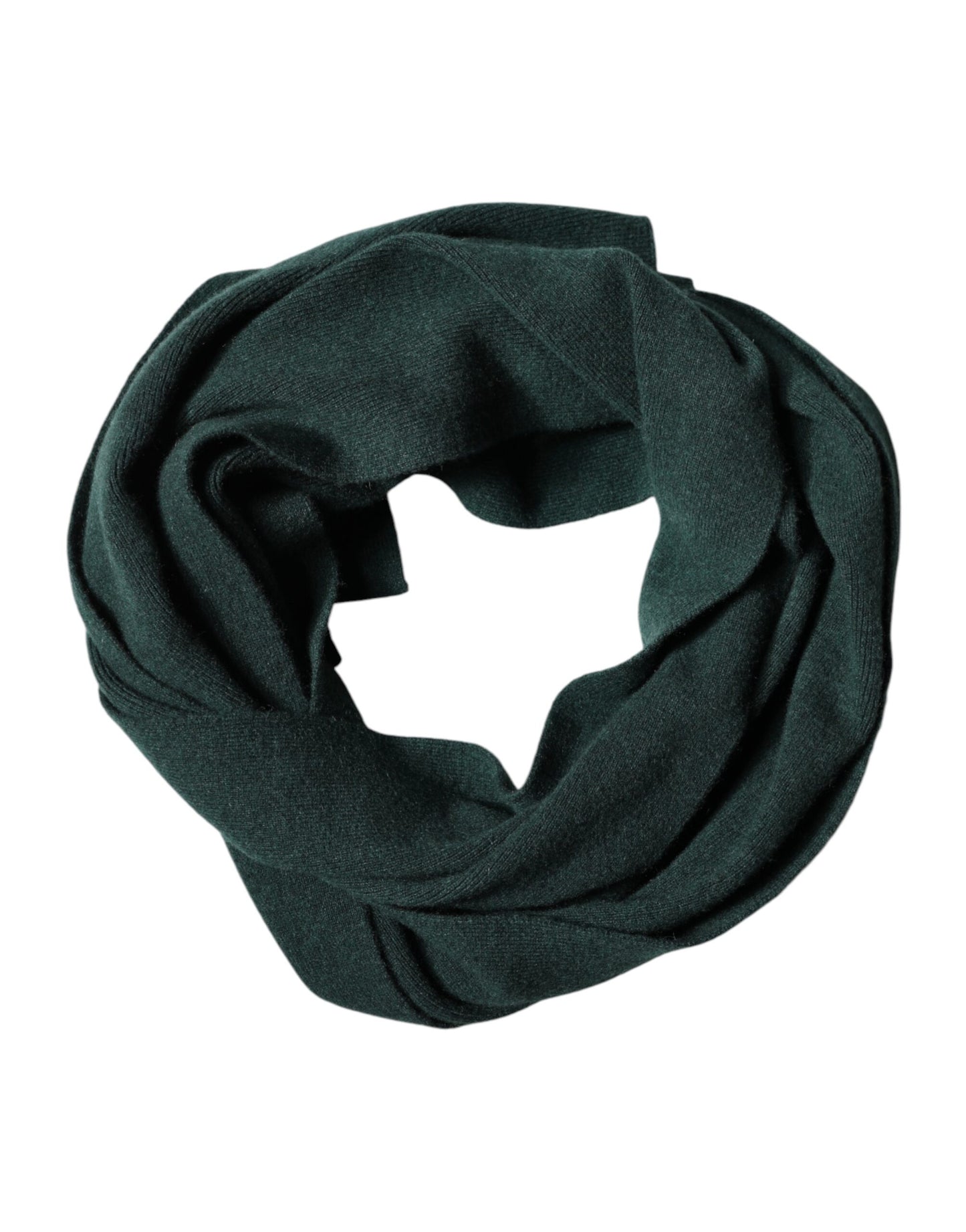 Dolce & Gabbana Green Cashmere Knitted Neck Wrap Shawl Scarf Dolce & Gabbana
