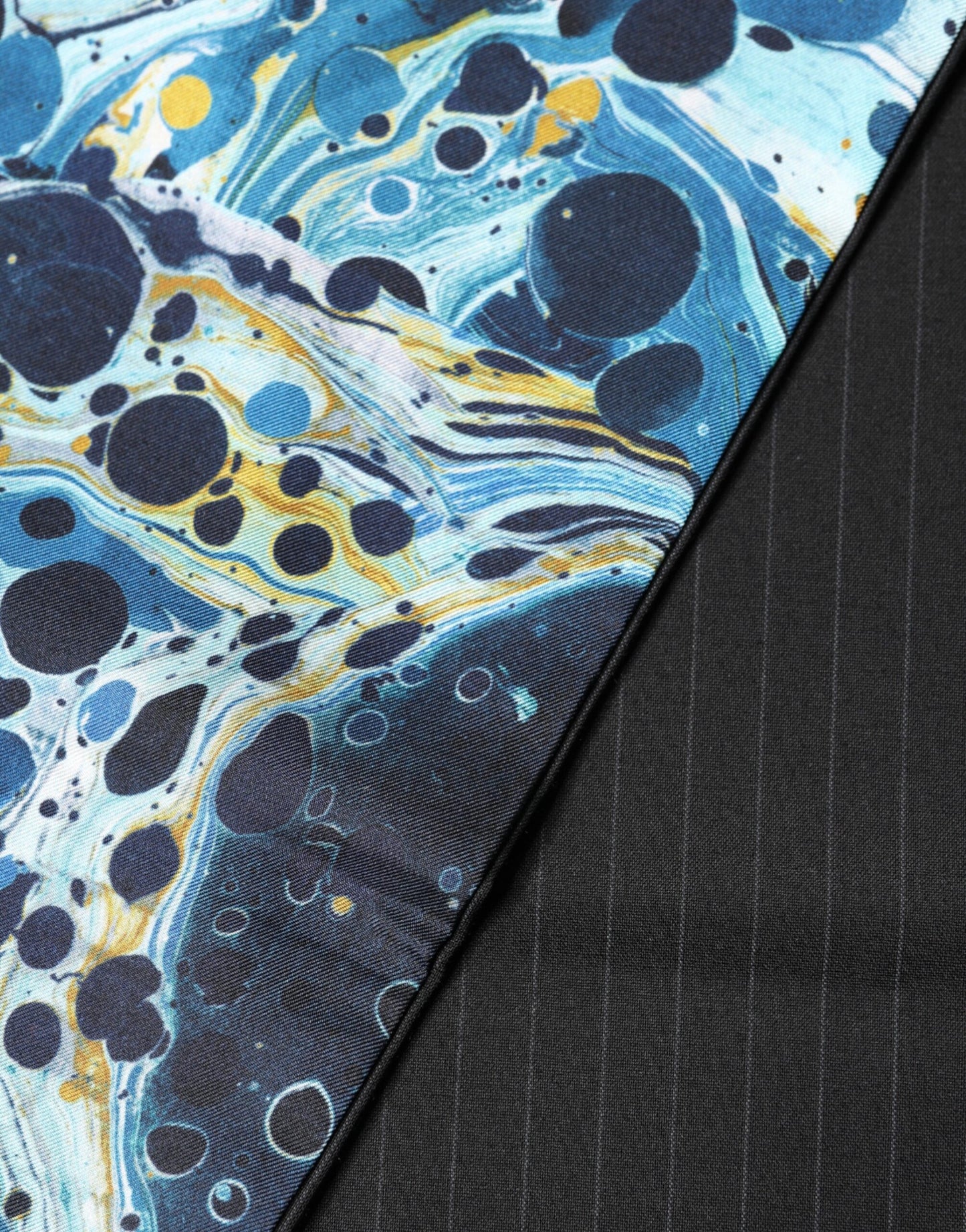 Dolce & Gabbana Multicolor Marble Neck Wrap Foulard Scarf Dolce & Gabbana