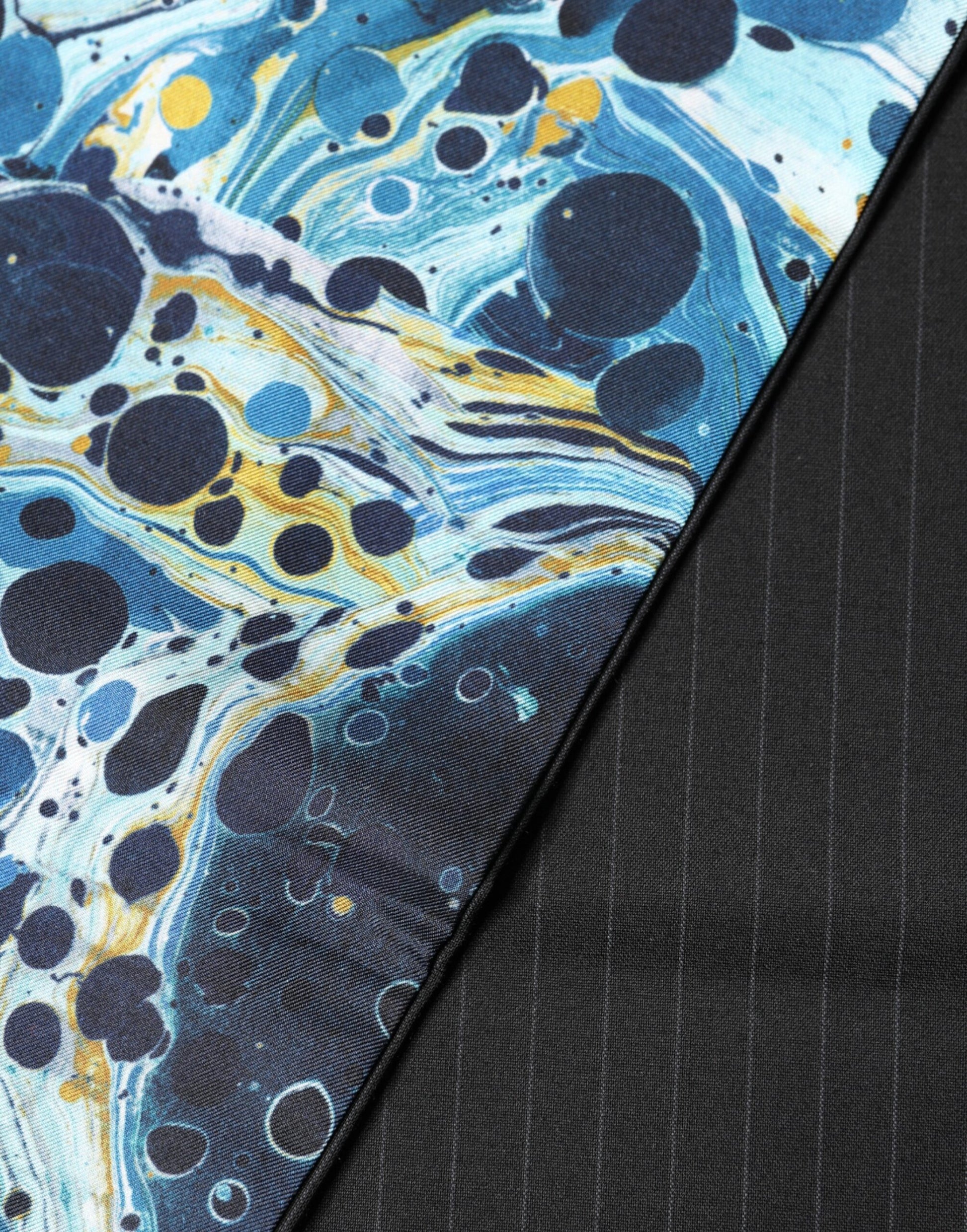 Dolce & Gabbana Multicolor Marble Neck Wrap Foulard Scarf Dolce & Gabbana