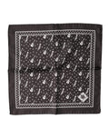 Dolce & Gabbana Black Guitar Trumpet Men Handkerchief Scarf - Eljoys Fashion 