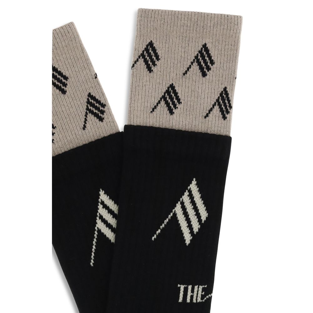 The Attico Black Cotton Socks The Attico