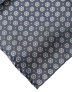 Dolce & Gabbana Blue Patterned Silk Square Handkerchief Scarf - Eljoys Fashion 