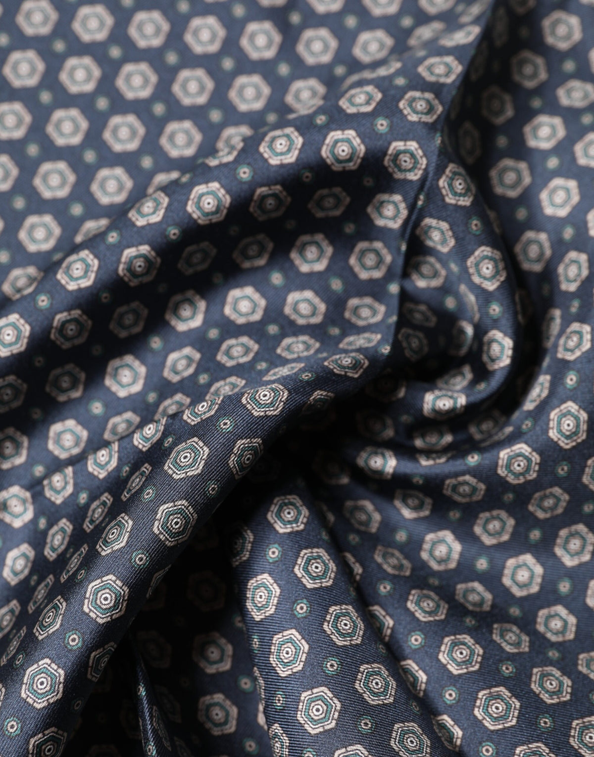 Dolce & Gabbana Blue Patterned Silk Square Handkerchief Scarf - Eljoys Fashion 