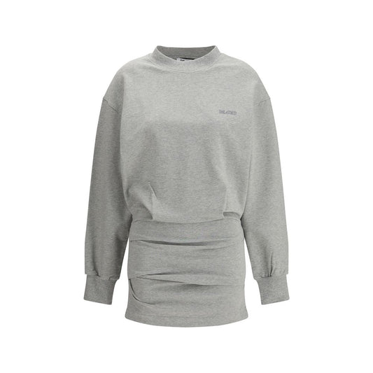 The Attico Gray Cotton Casual Dress The Attico