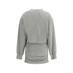 The Attico Gray Cotton Casual Dress The Attico