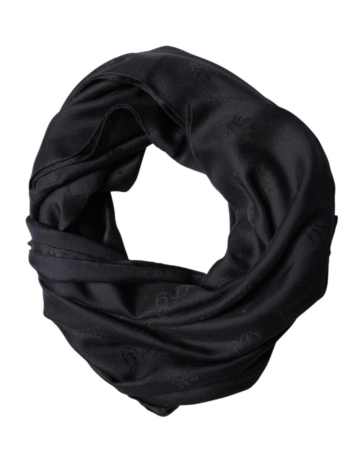 Dolce & Gabbana Black Lace Stole Silk NeckWrap Shawl Scarf - Eljoys Fashion 